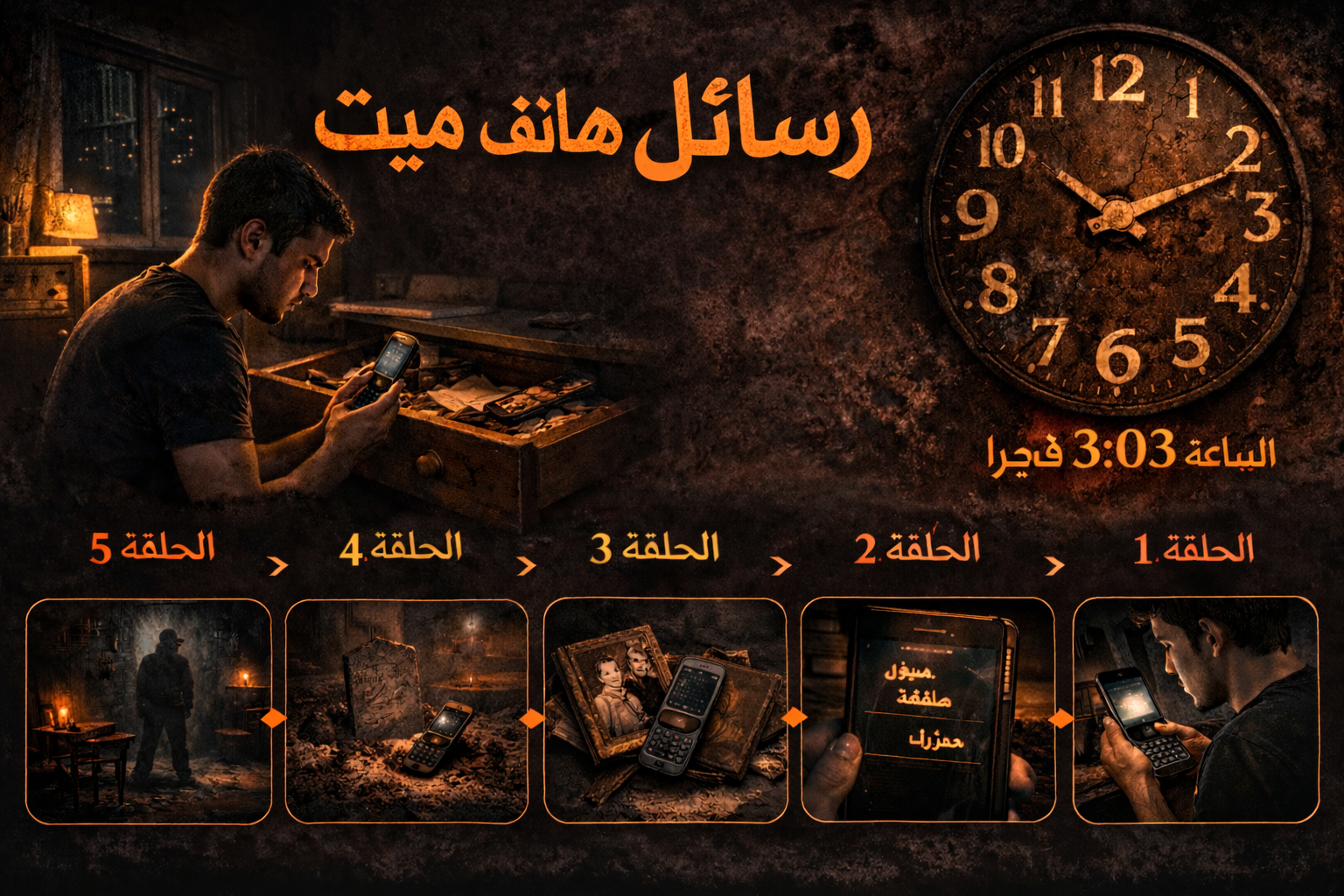 الرسائل التي وصلت من هاتف ميت